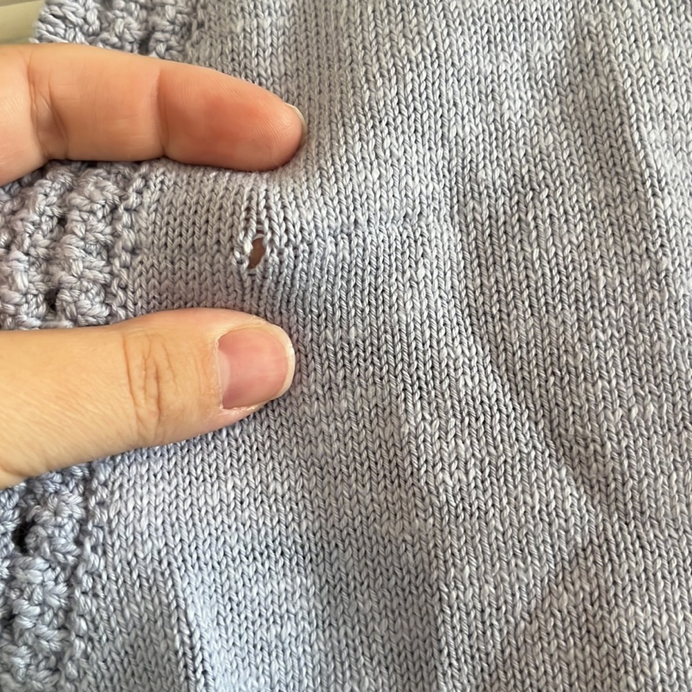 Madewell Crochet-Trim Crop Sweater Tank - Picture 6 of 6